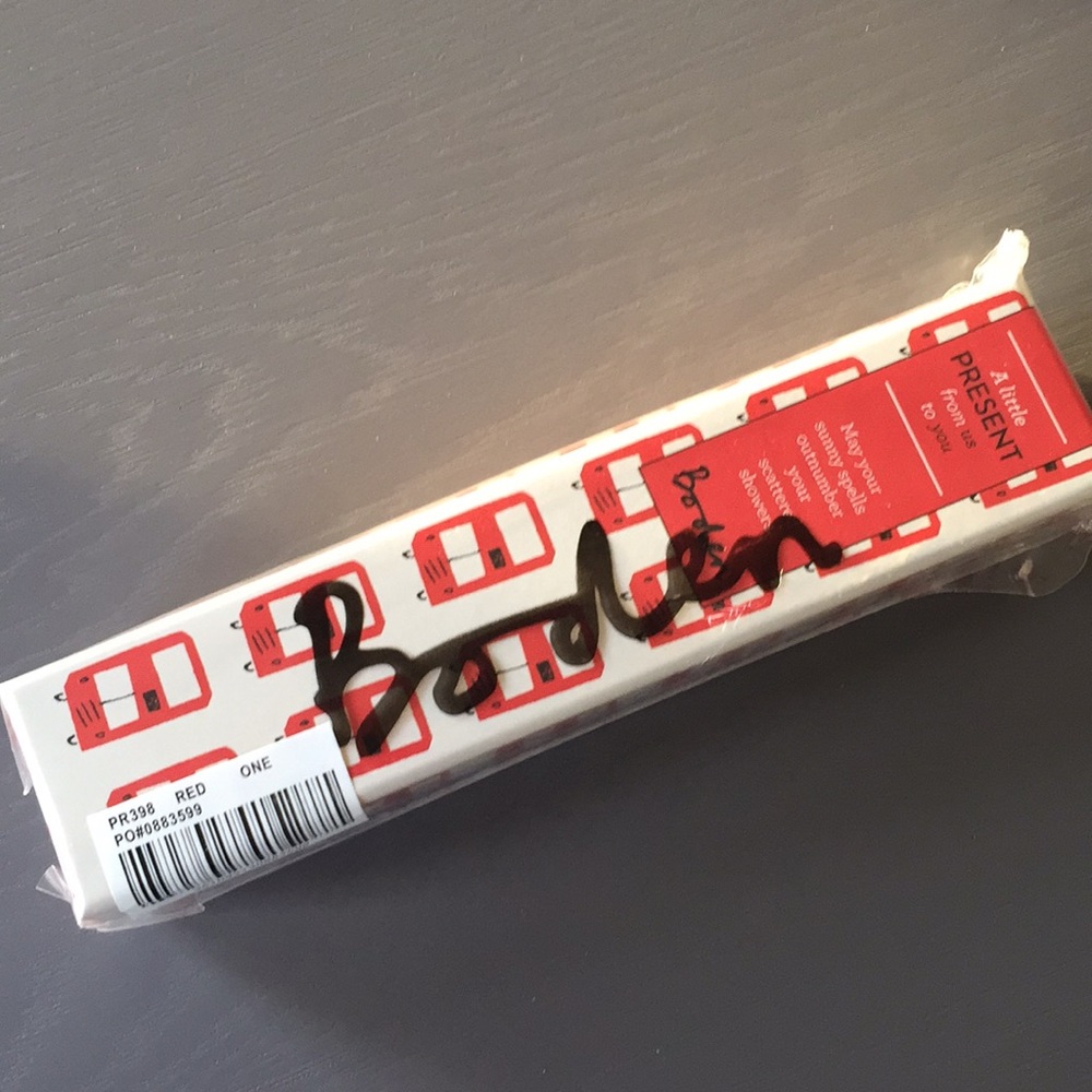 Boden Umbrella New In Box Red London Bus
